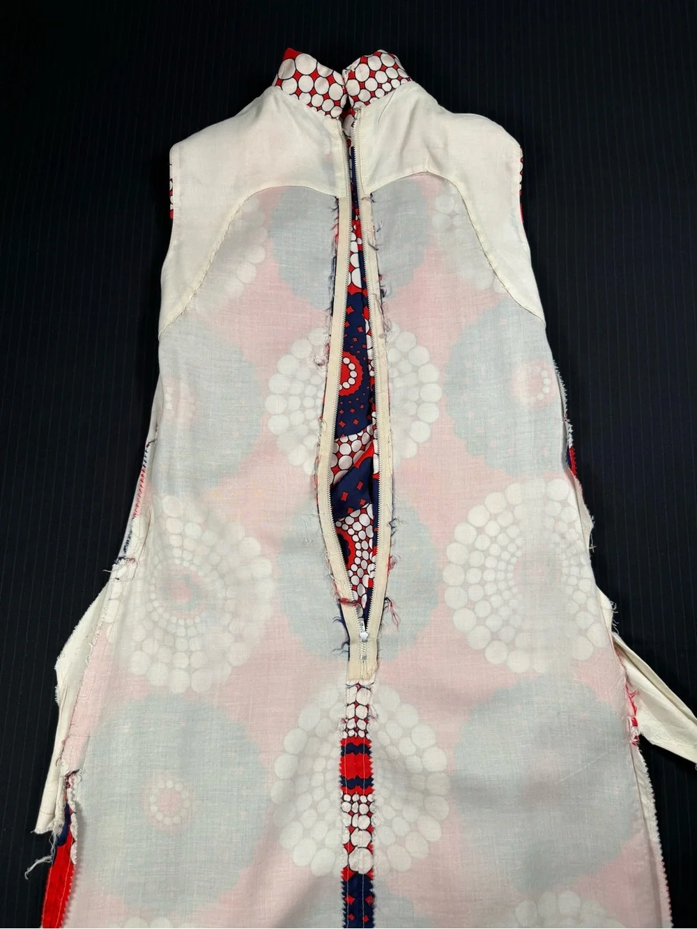 Vintage Mod Floral Geometric Shift Dress - Picture 10 of 16